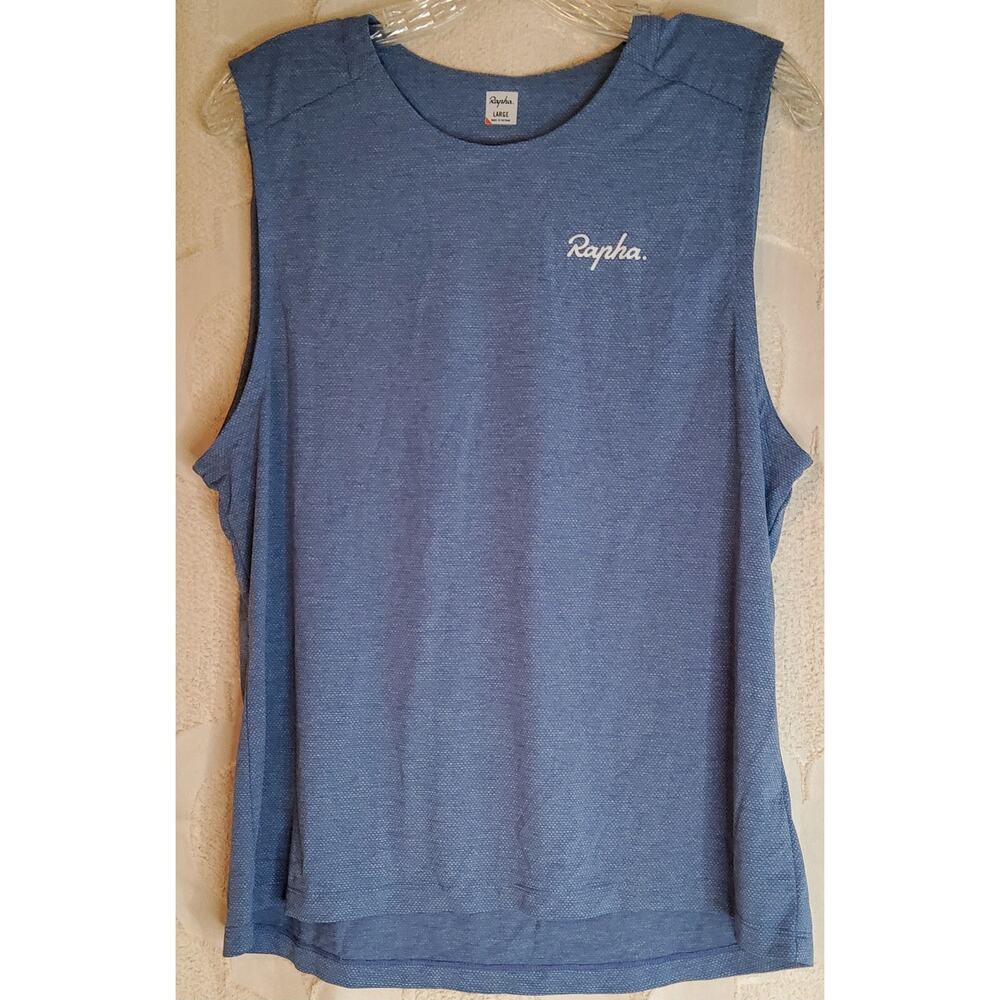 #542 Like New Baby Blue Rapha Trail Tank Top Size L
